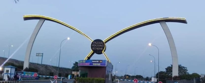 Fizaia Housing Project entrance in Lahore